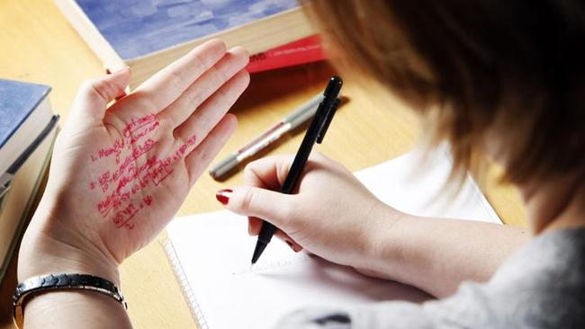 Cheating techniques are far more sophisticated than scrawling answers on your palm. Picture: iStock Cheat.