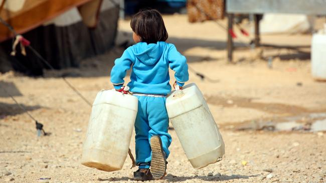 At its peak the camp held 34,000 children under 12 years old. Picture: AFP