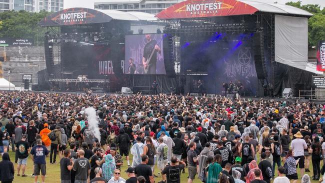 Thousands showed up in Brisbane on Sunday too. Picture: Stephen Archer