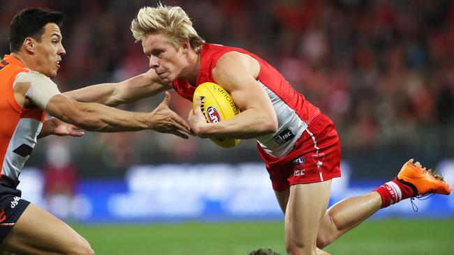 Gil Gardiner says Sydney’s Isaac Heeney provides flexibility in the AFLX competition. Picture: Phil Hillyard