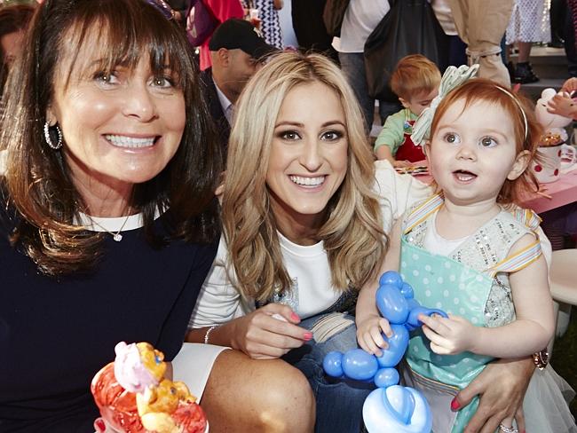 Doreen Jacenko, Roxy Jacenko, Pixie Jacenko, at Pixie's second birthday party