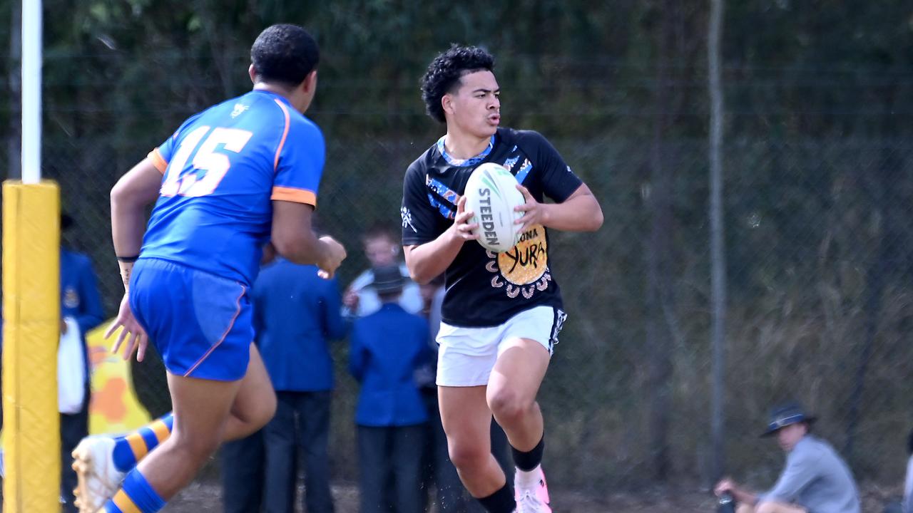 Levi Hawea playing for Iona last season in AIC First XIII rugby league. Picture, John Gass