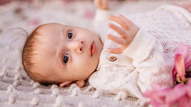 Seven-month-old Townsville bub Jaylene Ferguson will undergo hours-long heart surgery next Tuesday. Picture: Ebony Allen-Ankins