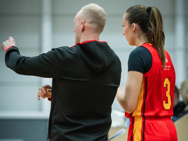 Hannah Giddey is enjoying her time under Melbourne Tigers’ women’s coach Kaleb Sclatter. Picture: Supplied/Melbourne Tigers/NBL1