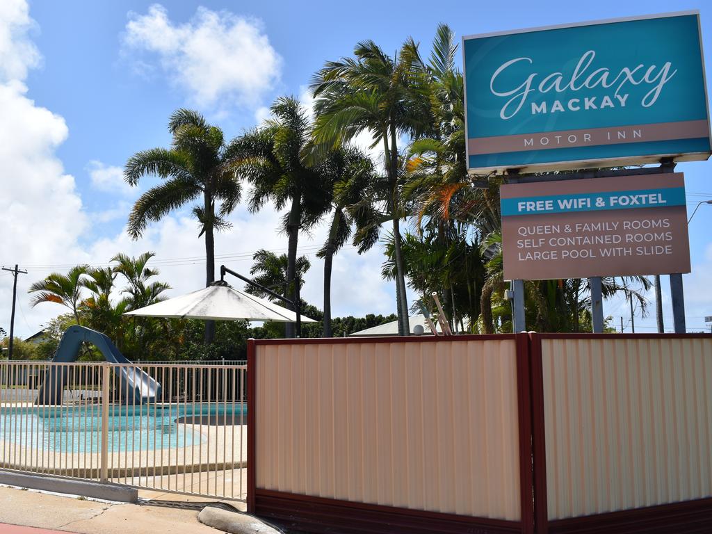 Galaxy Mackay Motor Inn on Nebo Rd, Mackay with the newly refurbished pool. Picture: Heidi Petith