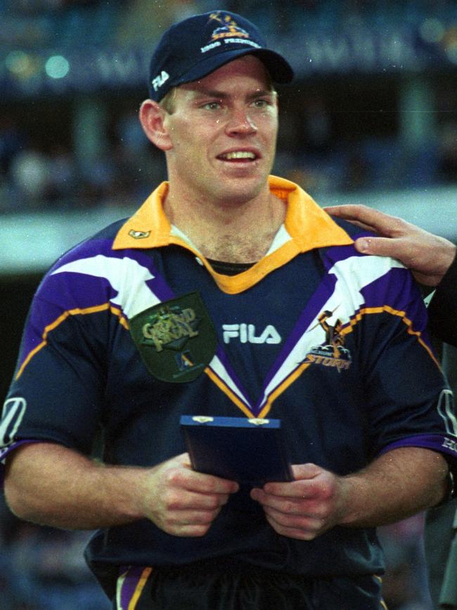 Brett Kimmorley with his Clive Churchill Medal.