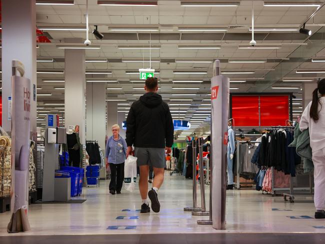 Cameras at the entrance of Kmart, at Broadway Shopping Centre. Picture: Justin Lloyd