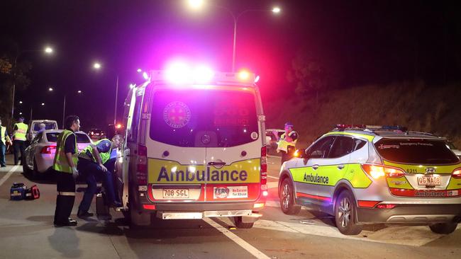 The incident shut down the M1 following the crash Photo by Richard Gosling