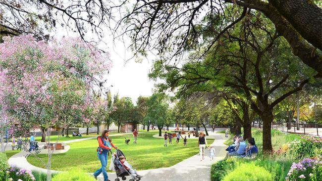 The $3.2m Burchell Reserve redevelopment will see the construction of multipurpose courts and upgrades to its accessibility. Picture: NPSP council