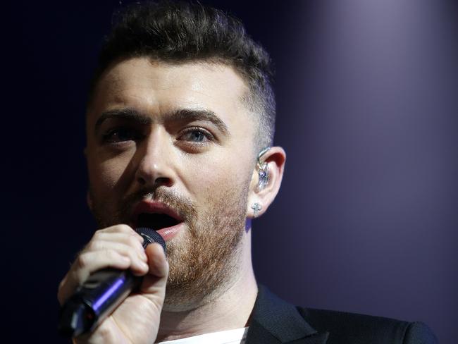 Powerhouse vocals ... Sam Smith wowed the arena with his famous voice. Picture: Dylan Robinson