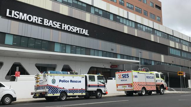 The fatal shooting outside Lismore Base Hospital.