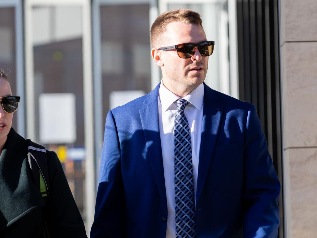 Matthew Wiggins is accused of murdering Comanchero bikie Darko Janceski and seriously injuring his father who attempted to intervene. Picture: NCA NewsWire / Seb Haggett