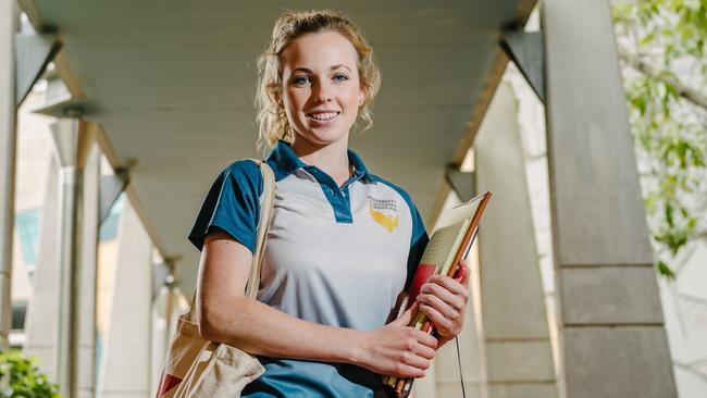 USQ student Grace Banhidi is undertaking a Bachelor of Nursing after undertaking an alternative pathway into university. Picture: David Martinelli