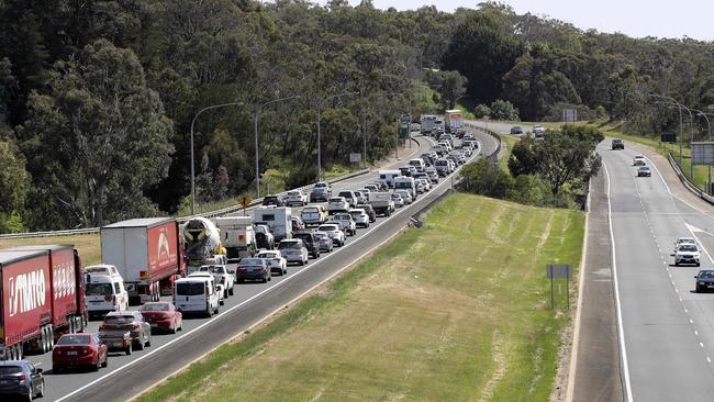 Many motorists were delayed by up to 90 minutes. Picture: Sarah Reed