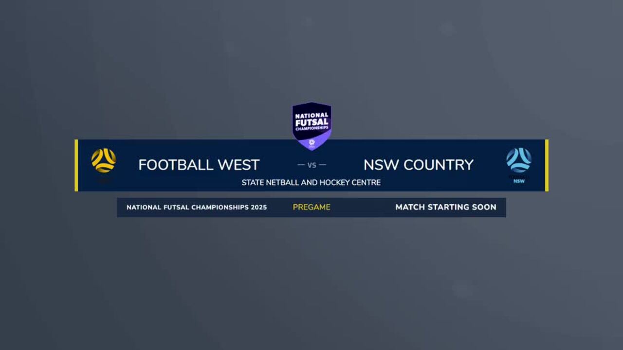 Replay: Football West v Football NSW Country (U12 Boys)—2025 National Futsal Championships Day 3