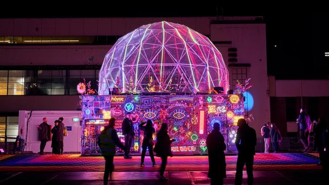 Lightscape in the heart of Melbourne.