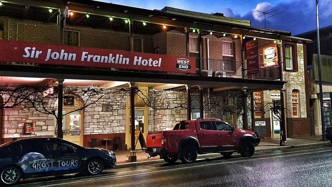 The paranormal investigative team from Haunted Horizons arrives to investigate strange happening at the Sir John Franklin in Kapunda. Picture supplied by Alison Oborn, Haunted Horizons.