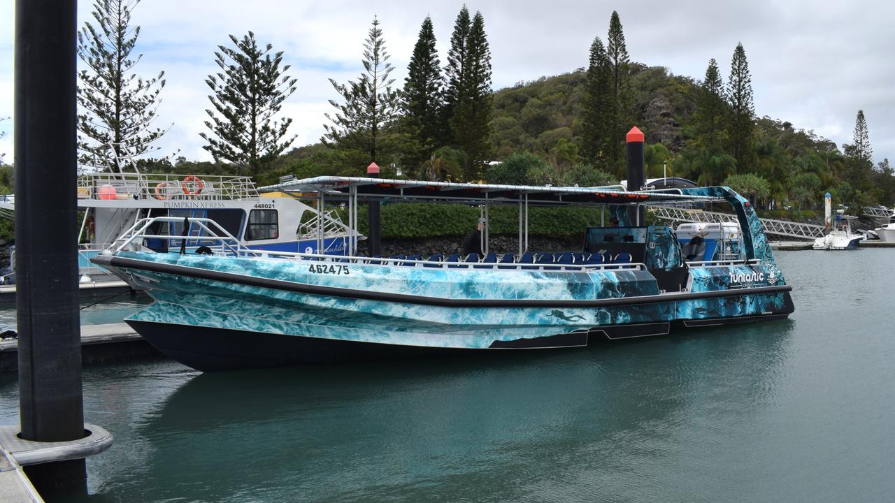 The new Funtastic Cruises boat the Keppel Bay Marina.