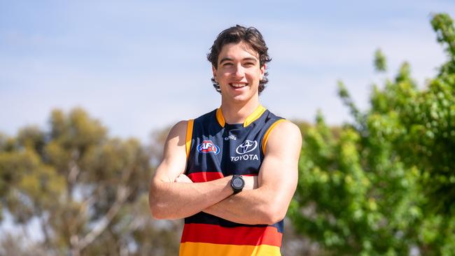 Crows draftee Charlie Edwards is in the frame for Round 1 according to a former skipper. Picture: Adelaide Football Club