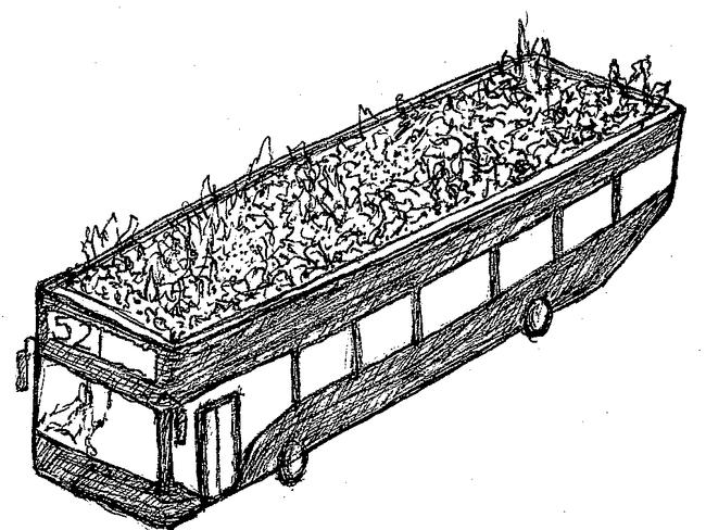 Ms Bull’s sketch of the phytokinetic bus.