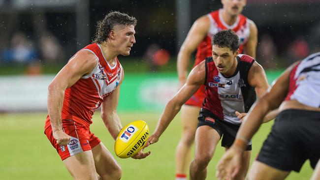 Waratah vs Southern Districts in the 2022-23 NTFL grand final. Picture PEMA TAMANG Pakhrin