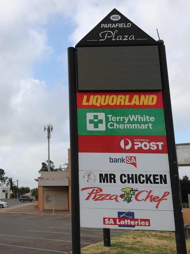 Parafield Plaza supermarket has also shut its doors. Picture: Tait Schmaal.