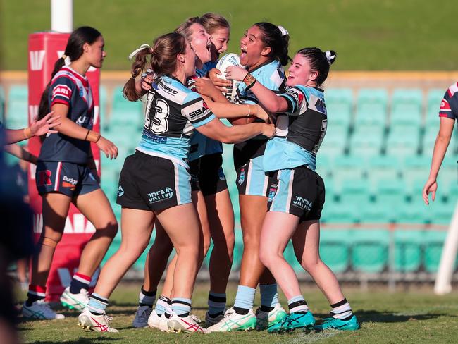 Ariana Harden celebrates after scoring. Picture: Adam Wrightson Photography.