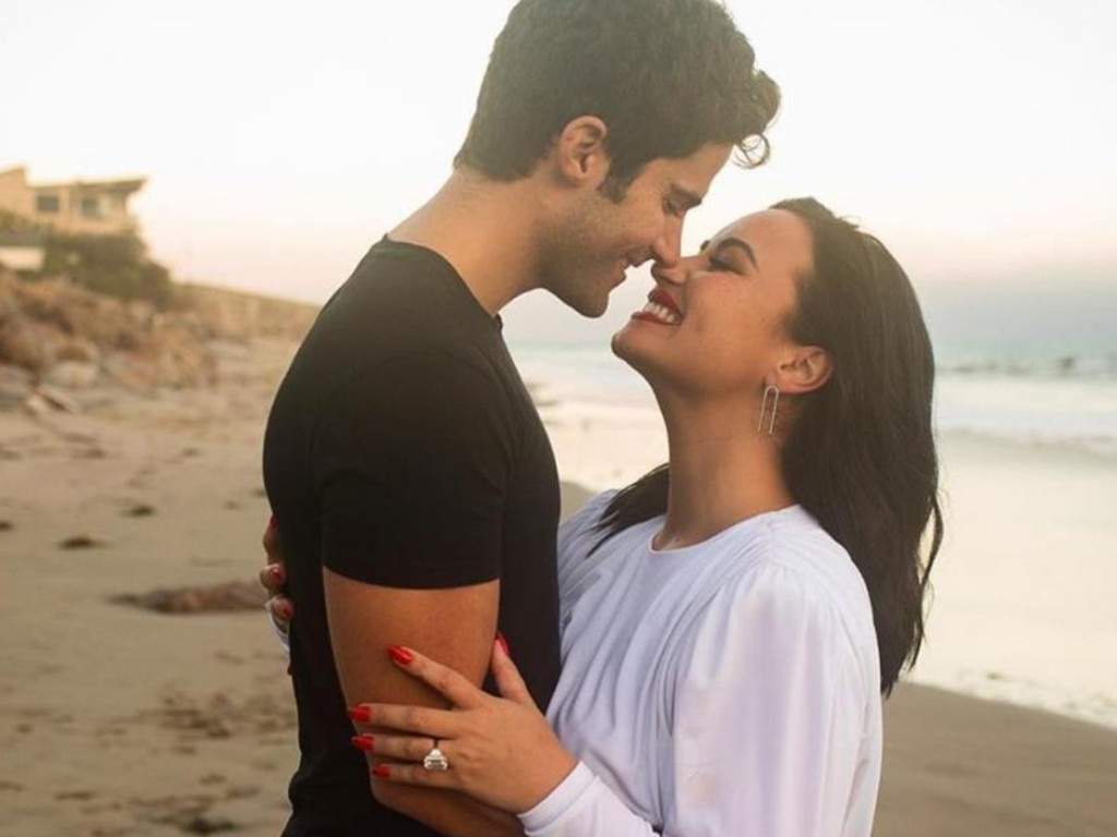 Lovato became engaged to her ex-boyfriend Max Ehrich after just four months of dating, before breaking off their engagement two months later.