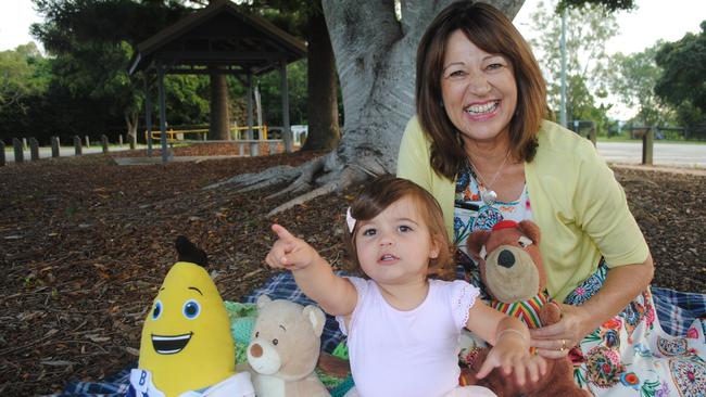 Cr Denise Sims at a council’s organised Teddy Bear’s picnic in 2019.