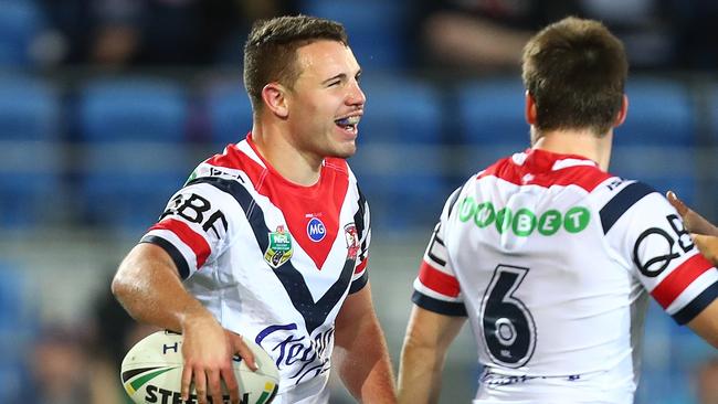 Sean O'Sullivan will challenge Nikorima for the Broncos halfback spot in 2019. Picture: Chris Hyde/Getty Images