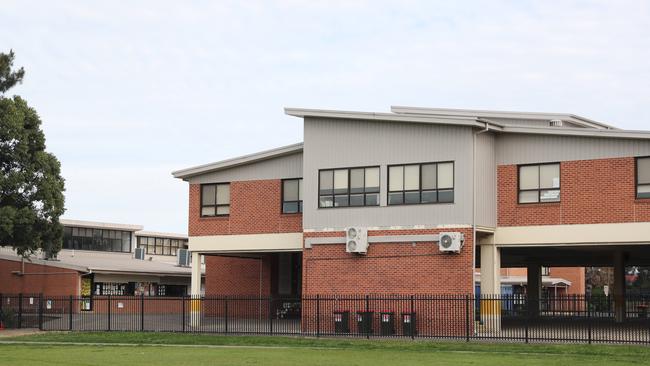 Mary Immaculate Primary School in Bossley Park has also closed and students will undertake remote learning. Picture: Tim Hunter.