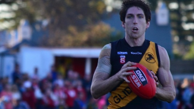 Ryan McInerney during his time with Glenelg. Picture: SANFL