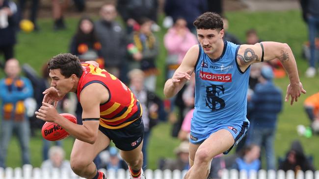 Riley Clamp during his time with the Crows. Picture: David Mariuz