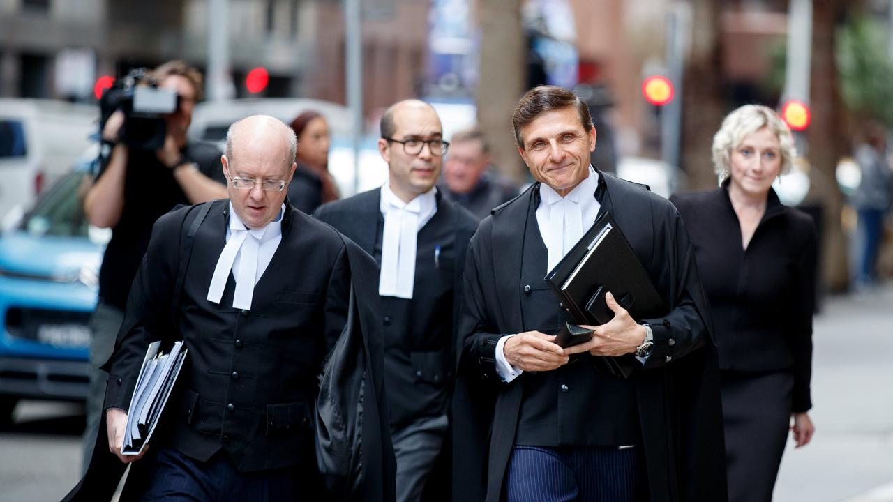 en Roberts Smith’s legal team arrive for the judgment in high profile defamation case over war crimes allegations. Picture: Nikki Short