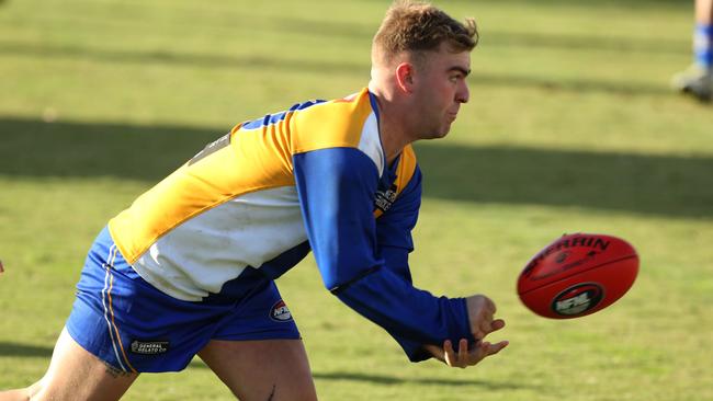 Reid Brandt in action for Macleod. Picture: Stuart Milligan