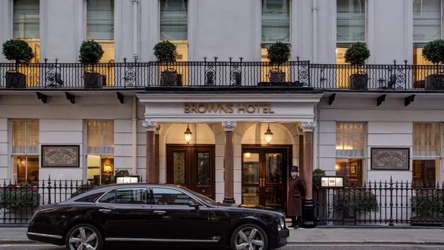 Supplied Editorial Brown's Hotel in London.