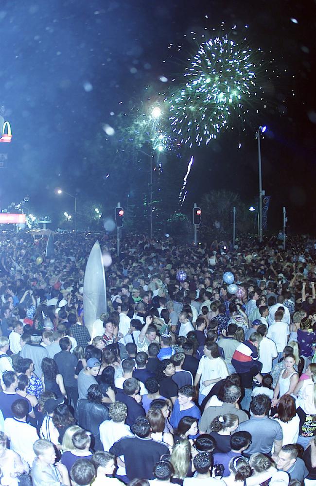 Surfers Paradise was packed on New Year's Eve Dec 31 1999