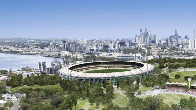 Albion Olympic Park’s stadium proposal for Brisbane 2032. Picture: Supplied