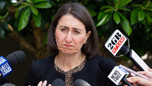 NSW Premier Gladys Berejiklian speaks to the media about the Foley incident.