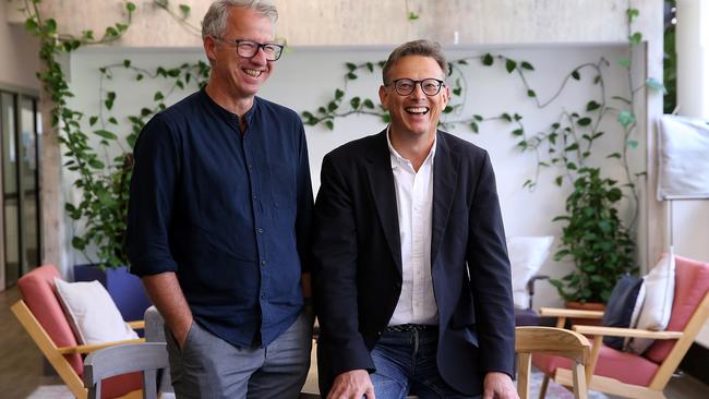 Main Sequence Ventures partner Phil Morle, and V2food founder and CEO Nick Hazell. Picture: Jane Dempster