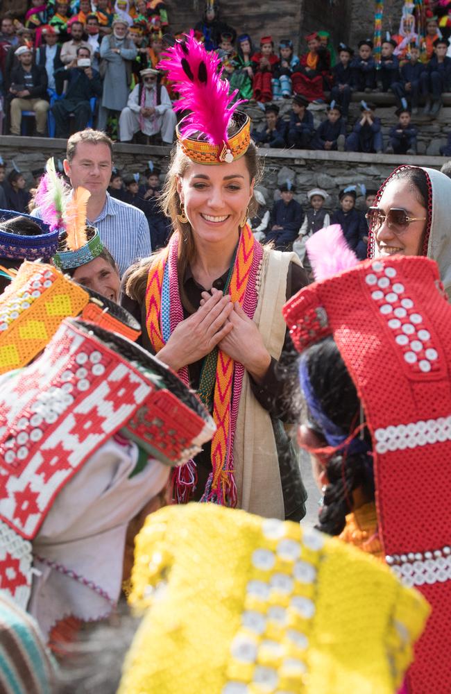 The locals gave the royal couple a very warm welcome. Picture: Getty Images