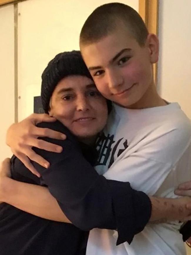 Sinead O'Connor and her son Shane.