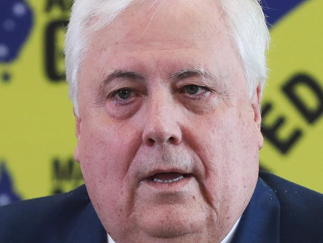 Clive Palmer in Hobart of the United Australia Party.  Picture: NIKKI DAVIS-JONES