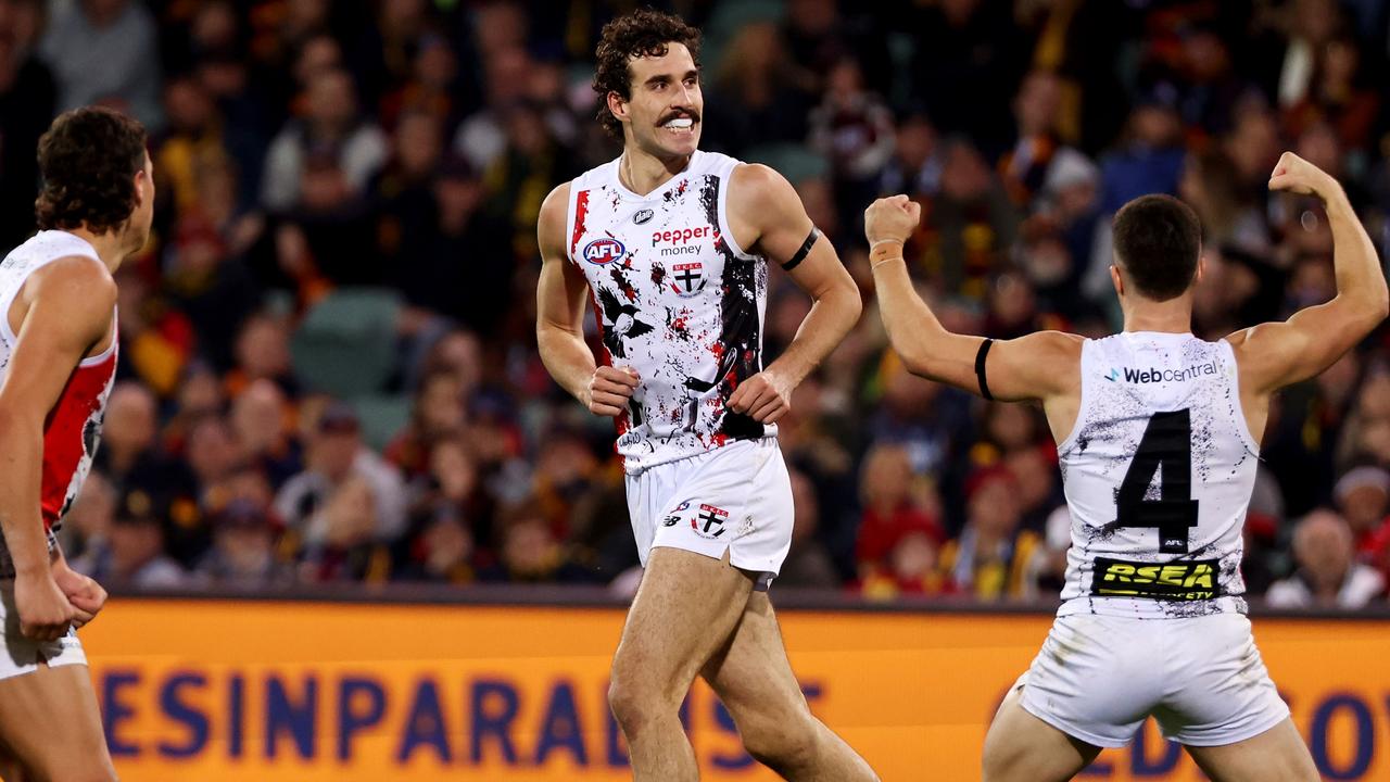 King reigned supreme on Saturday night. (Photo by James Elsby/AFL Photos via Getty Images)