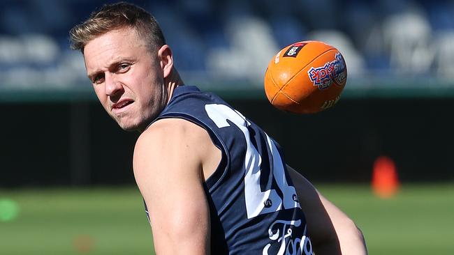 Mitch Duncan at Cats training. Picture: Alison Wynd