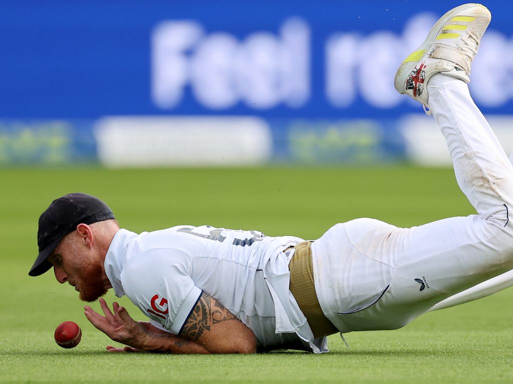 Ben Stokes almost reeled in the spectacular. Picture: Ryan Pierse/Getty Images