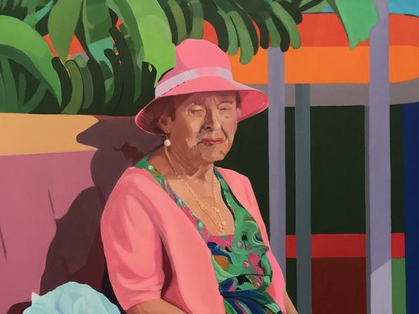 Embargo 8pm SA time Friday September 6. 2024 Kennedy Prize winner The Beauty of Now (acrylic on canvas) by Melbourne artist Amaya Iturri. Picture: Supplied by Kennedy Prize.