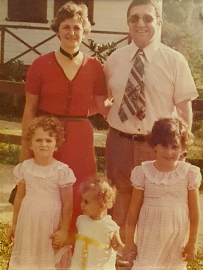 The Berejiklian family outside their Ryde home in 1980. Picture: Supplied