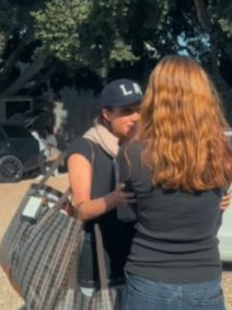 Meghan was seen dropping off bags at the Altadena Teen Girls Fire Recovery centre. Picture: Instagram.