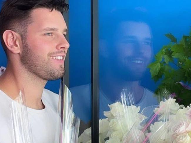 Brendon Mrzyk opened the Mr Flamboyant florist in Double Bay in 2020. Picture: Instagram/mrflamboyantflowers